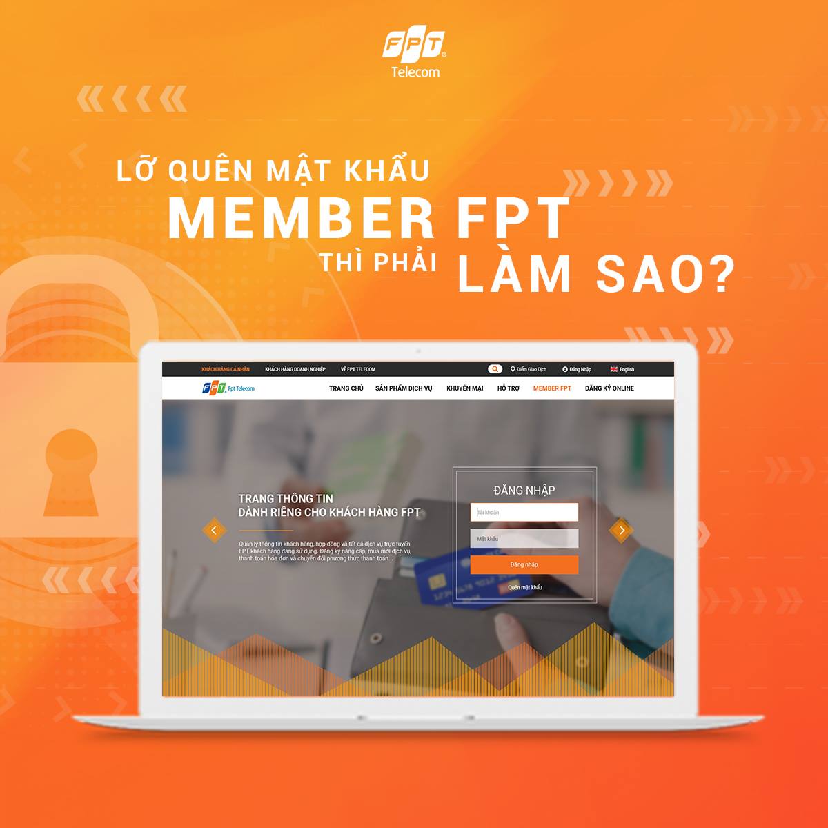 đổi mật khẩu fpt member